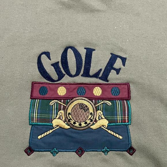 Other - Vintage Trader Bay Golf Embroidery Sweater – L